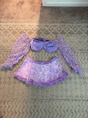 I heart raves 2x lilac rave set